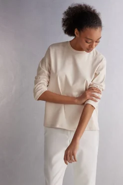 Long-Sleeved Cotton Top