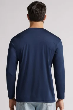 Long-Sleeved Mercerised Premium Cotton Top