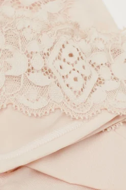 &lsquo;80s-Style Lace and Microfibre Brazilian Briefs