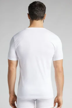 Mercerised Premium Cotton V-Neck T-Shirt