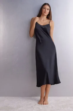Midi-Length Slip in Silk