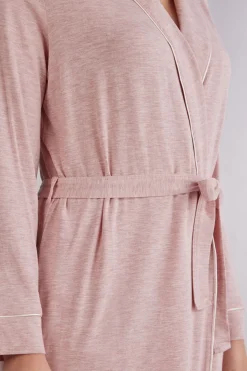 Modal Robe with Lace Detail