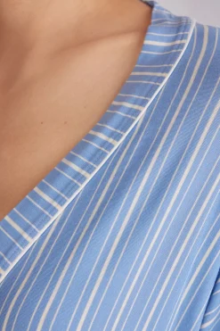 Oxford Stripes Modal Kimono