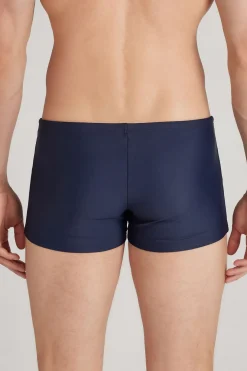 Plain Square-Cut Swim Trunks