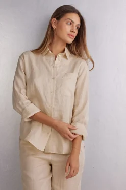 Plain-Weave Linen Shirt