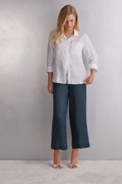 Plain-Weave Linen Shirt