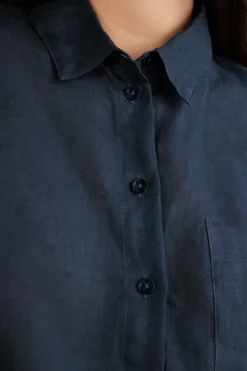 Plain-Weave Linen Shirt