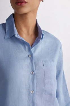 Plain-Weave Linen Shirt