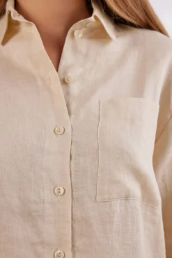 Plain-Weave Linen Shirt