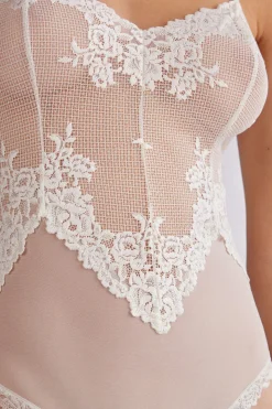 Pretty Flowers Lace and Tulle Body