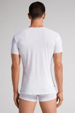 Raw-Edge Micromesh Top