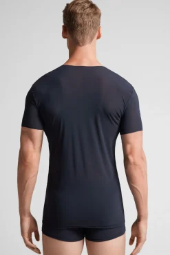 Raw-Edge Micromesh Top