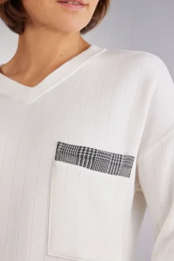 Royal Elegance V-Neck Nightdress