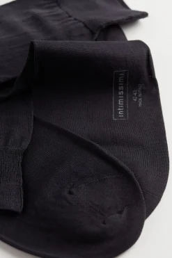 Short Sateen Cotton Lisle Socks