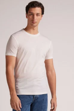 Short-Sleeve T-Shirt in Stretch Merino Wool