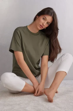 Short-Sleeved Cotton Top