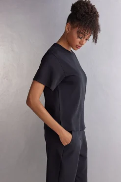 Short-Sleeved Cotton Top