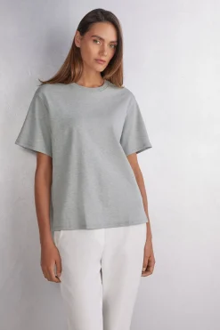 Short-Sleeved Cotton Top