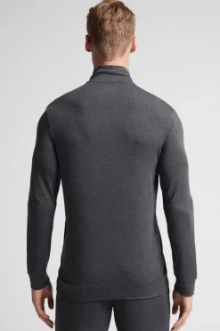 Silk and Modal Zip-Up Sweatshirt