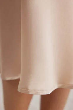 Silk Midi Skirt