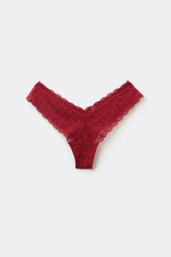 80s-Style Lace Brazilian Briefs