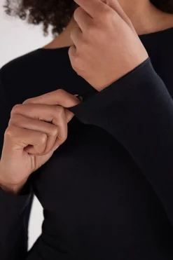 The Sensual Cotton Boat-Neck Top