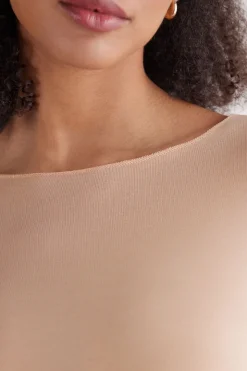 The Sensual Cotton Boat-Neck Top