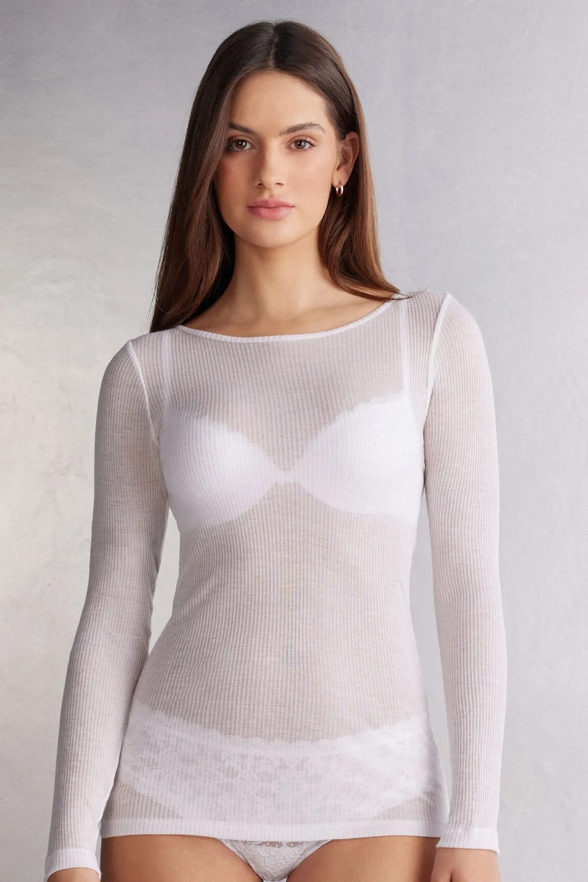 Ultranatural with Cashmere Long-Sleeved Cashmere Top