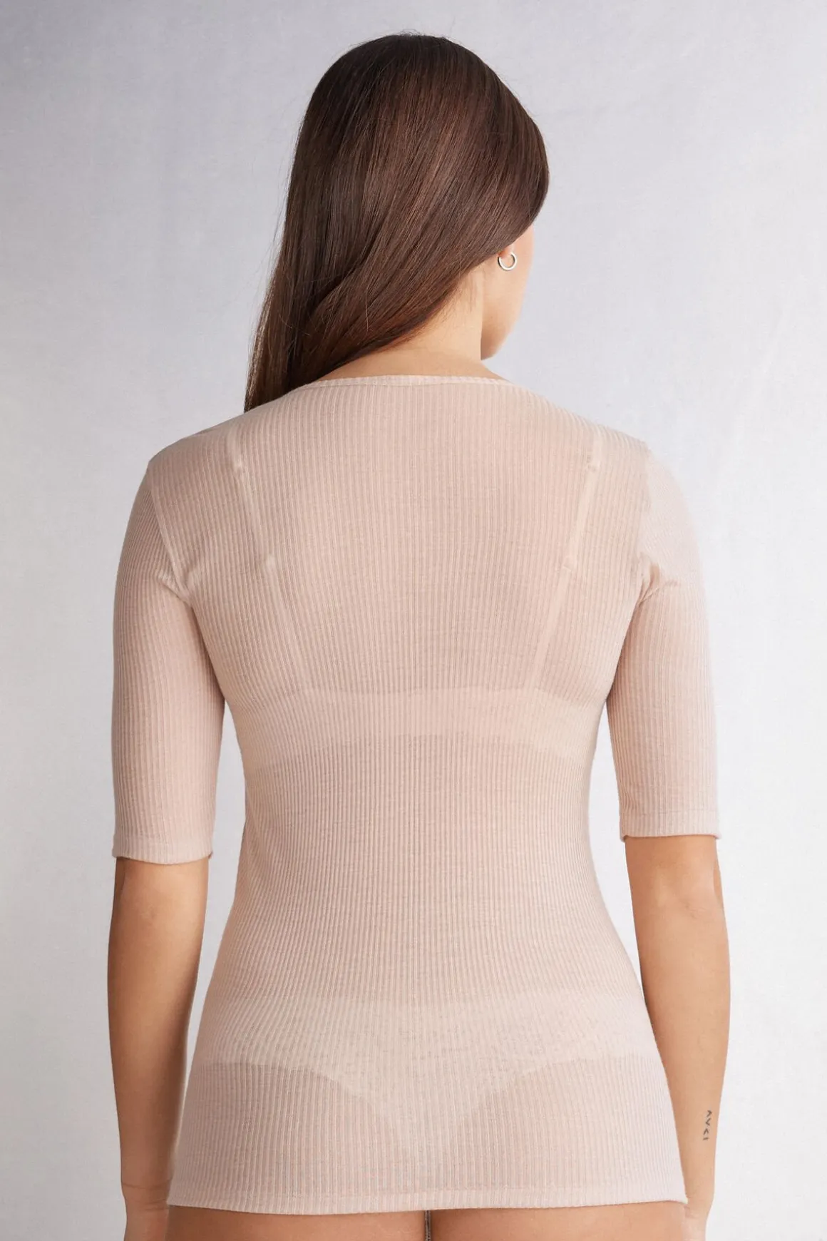 Ultranatural with Cashmere Short-Sleeved Top