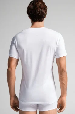 V-Neck Extrafine Superior Cotton T-Shirt
