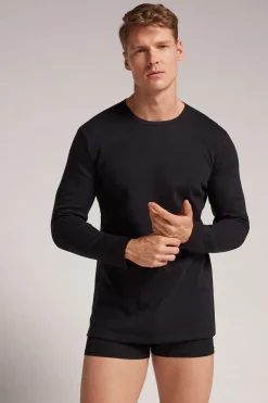 Warm Cotton Long-Sleeved Top