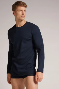 Warm Cotton Long-Sleeved Top