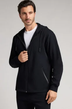 Zip-Up Cotton Sweatshirt