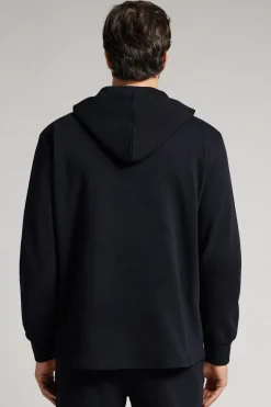 Zip-Up Cotton Sweatshirt