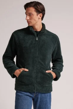 Zip-Up Teddy Sweatshirt